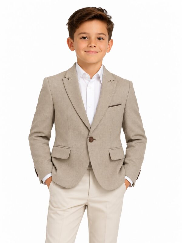 Sacou baieti elegant MARIO bej