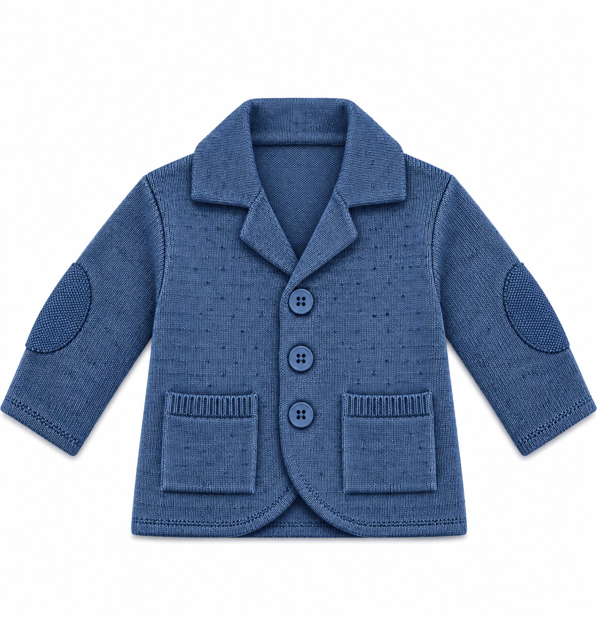 sacou tricotat bebelusi Razvan bleu blug2