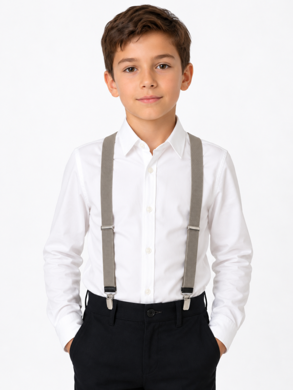Bretele ajustabile pentru copii gri