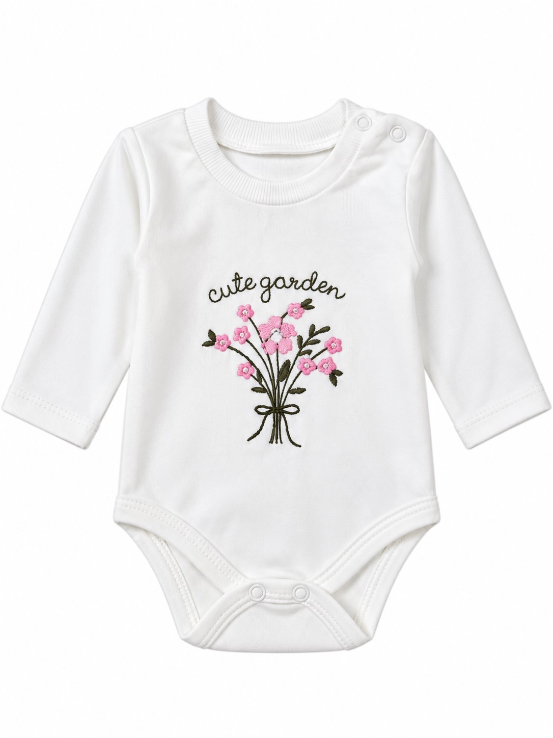 Compleu bebeluse fete roz Cute Garden1