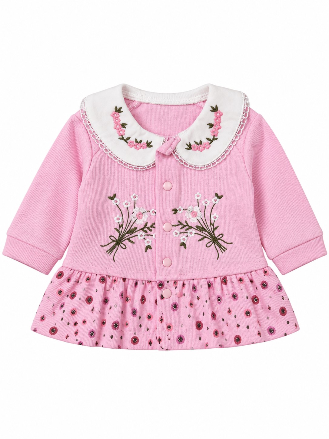 Compleu bebeluse fete roz Cute Garden3