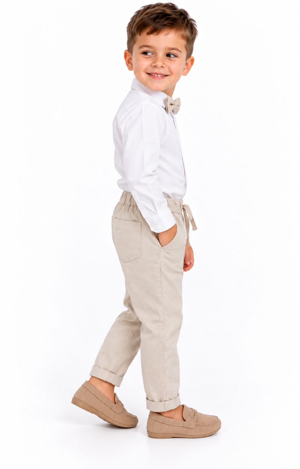 Costum elegant băieți 2-5 ani MARIUS bej 3