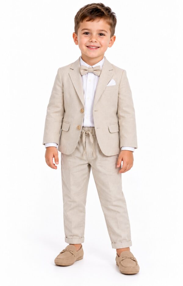 Costum elegant băieți 2-5 ani MARIUS bej