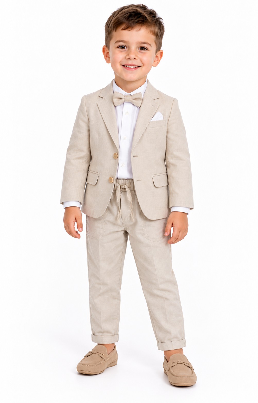 Costum elegant băieți 2-5 ani MARIUS bej