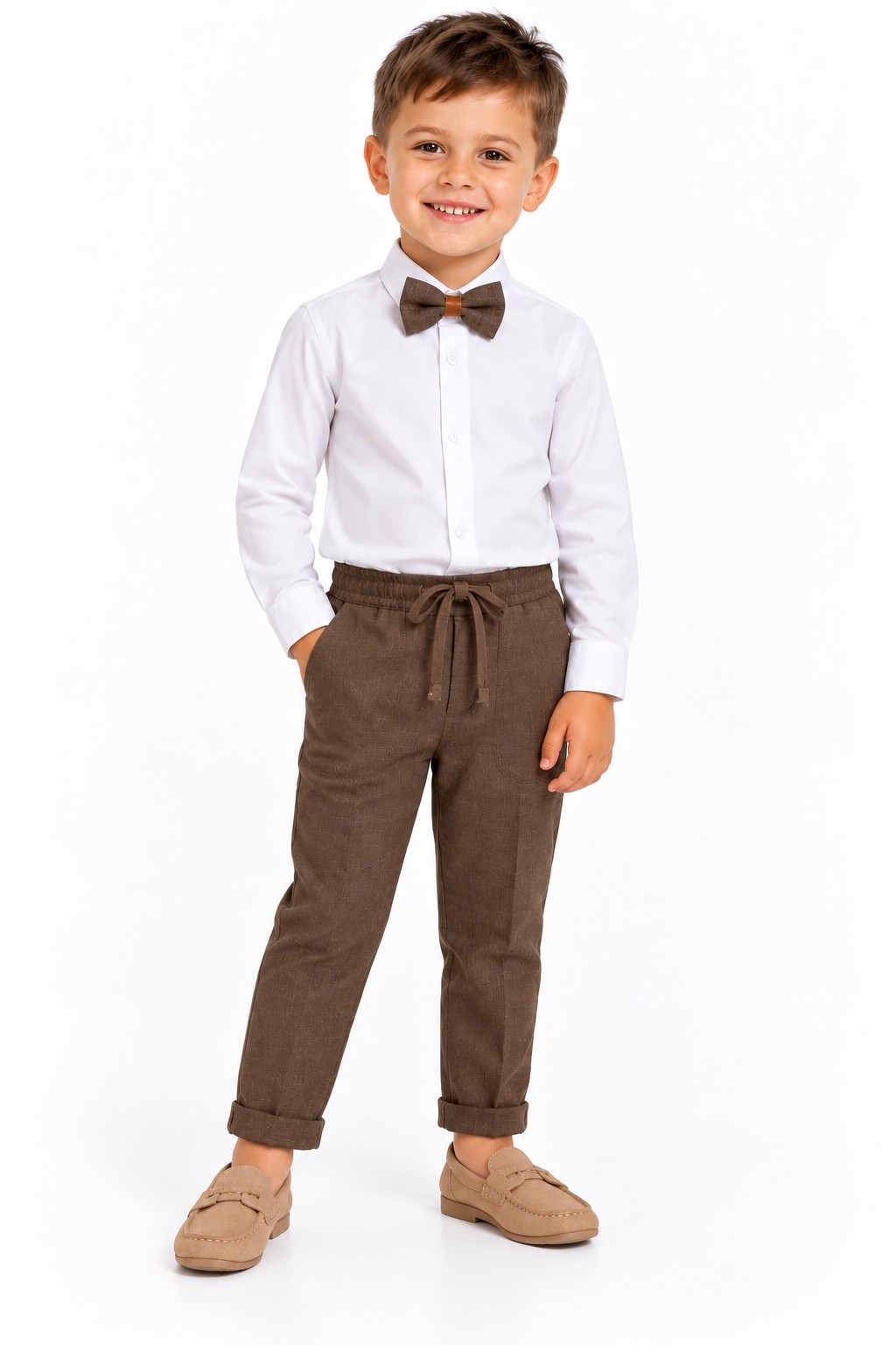 Costum elegant băieți 2-5 ani MARIUS maro 6
