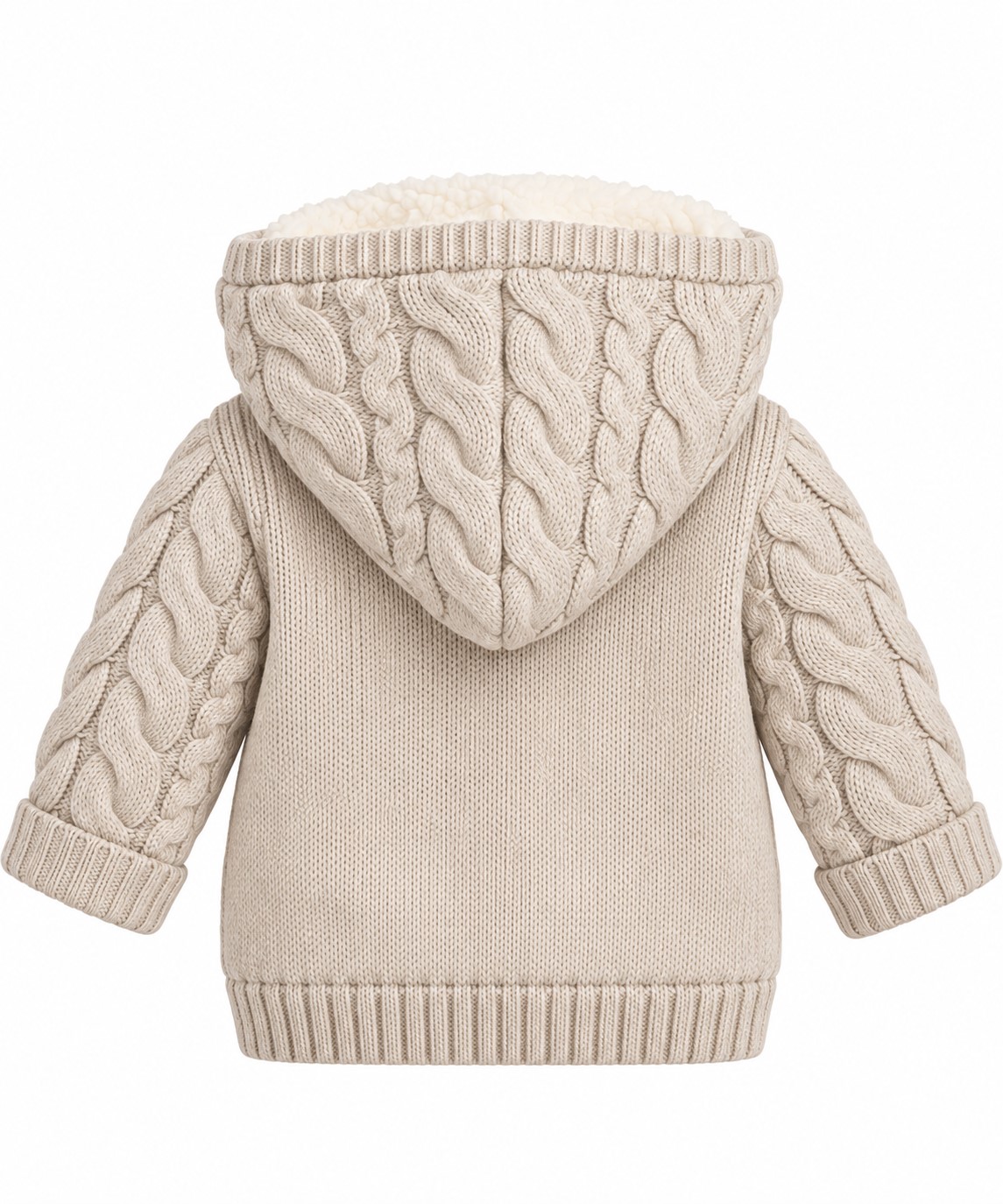 cardigan tricotat imblanit fetite bej IMOLA2