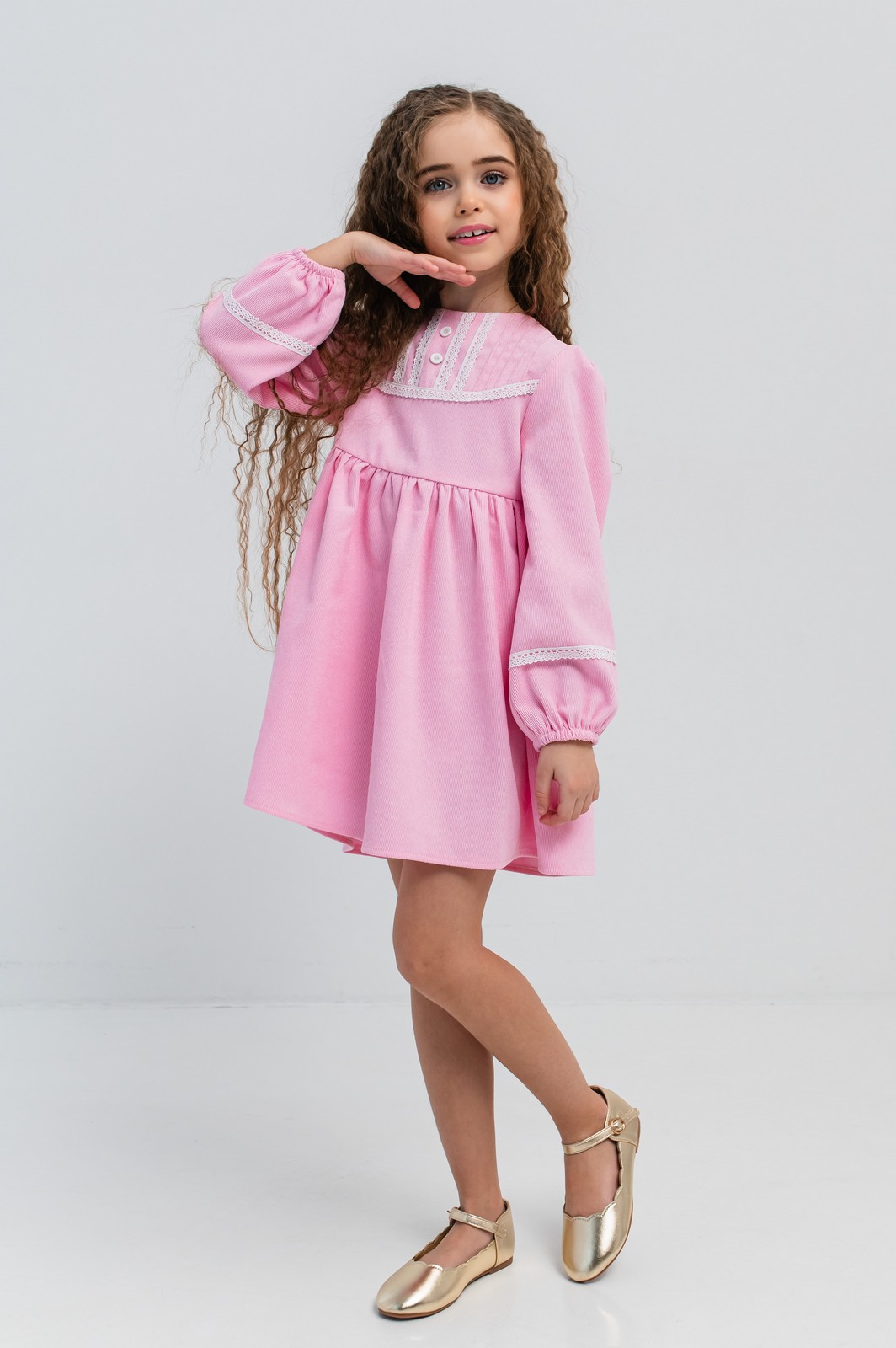 rochie catifea raiata fete HANNY (26)