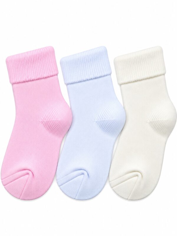 Sosete bumbac bebe- set 3 perechi